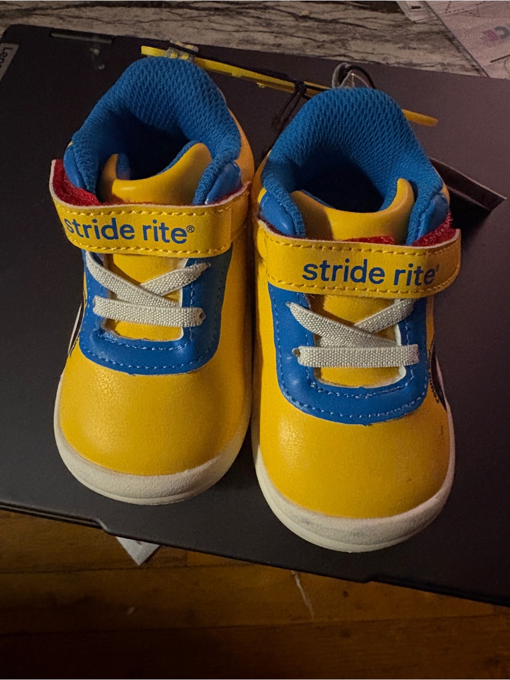 Stride Rite Bright Yellow & Blue Toddler Sneakers